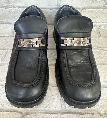 Ben sherman black leather - uk, 9
