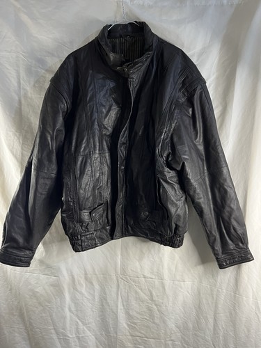 Vintage leather jacket mens - jacket,