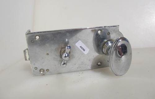 Antique brass door rim lock - brass,