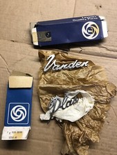 LEYLAND  VANDEN PLAS  CHROME  BADGES  DZA2030   DZA2029      NEW OLD STOCK