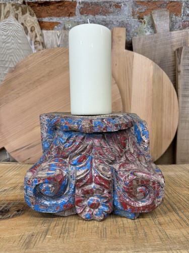 Rustic church candle holder - rustic,