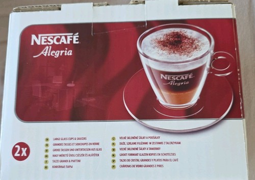 Nescafe alegria glass cups - nescafe,