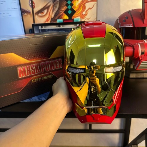 Iron man mk5 helmet marvel - helmet,
