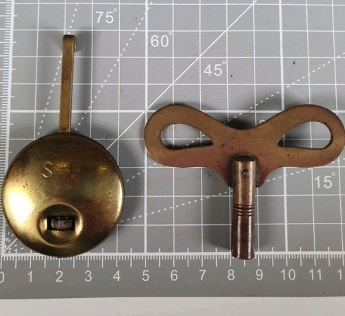 Vintage mantel clock pendulum - clock,
