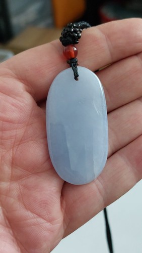 Blue lace agate necklace - agate,