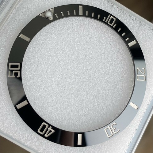 Black ceramic bezel insert - ceramic, for
