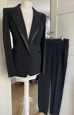 Tom Ford-Womens Black  Tuxedo Trousers Suit Size EU 40 UK 8 Reduced!!!
