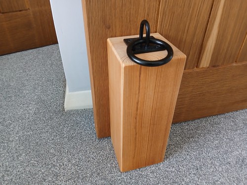 Handmade pine door stopper - handmade,