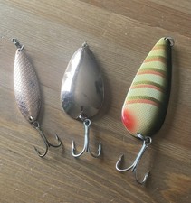 Pike/Salmon Spoons x 3, Abu, Allcocks