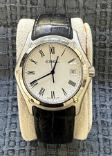 EBEL 37.5MM White Dial Black