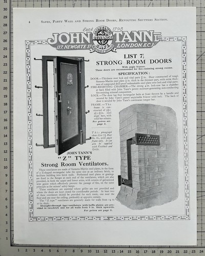 John tann strong room - doors,