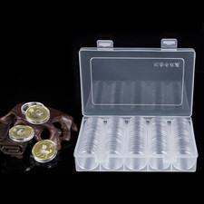 100Pcs Coin Capsules Wooden