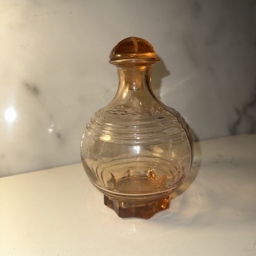 Art deco rose glass - glass, bottle
