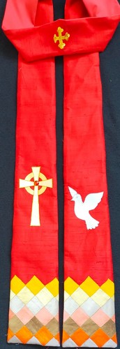 New handmade red silk - handmade,