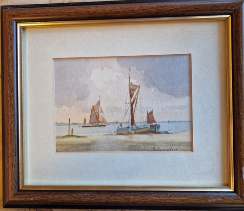 Des harradine framed original - des,