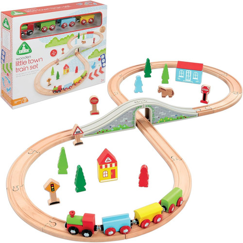 Elc wooden train set - train, little