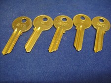 5 x 1A Cylinder Lock Blank
