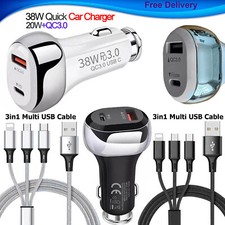 Fast Car Charger Adapter Dual