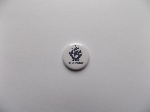 Blue peter badge button - peter,