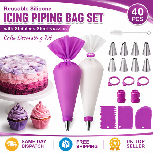 Reusable silicone icing piping - icing,