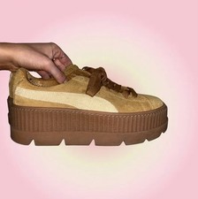 Puma Women's X Fenty By Rihanna Cleated Creeper Trainers in Golden Brown