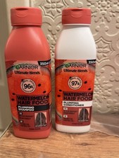2×Garnier Ultimate Blends Hair Food Watermelon Shampoo & Conditioner set