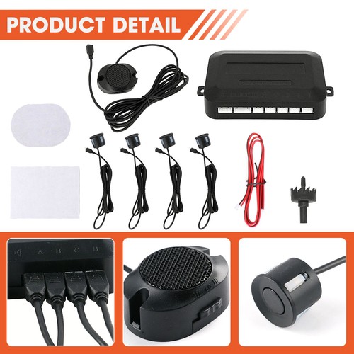 Black parking sensors car - 4x,