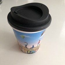 Reusable London Landmarks Travel Cup with Lid - Eco-Friendly & UK Made