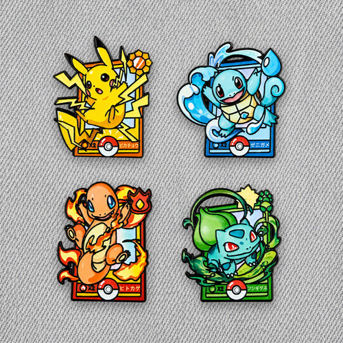 Pokemon set enamel - of, pin