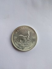 2022 South African Mint 1oz Fine Silver Krugerrand Coin