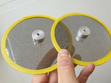 2X BUBBLE VISION 6 inch CONCENTRIC SQUARES wheel for optikinetics solar 250,575 