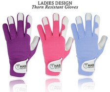 Ladies Women Leather Gardening Gloves Thorn Proof Protection Garden Working Glov