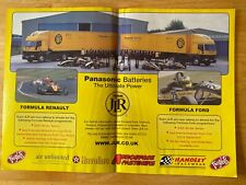 JLR PANASONIC BATTERIES TEAM FORMULA FORD CENTREFOLD POSTER ADVERT A4 X 2 SIZE C