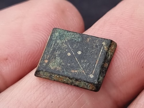 Saxon ancient bronze weight