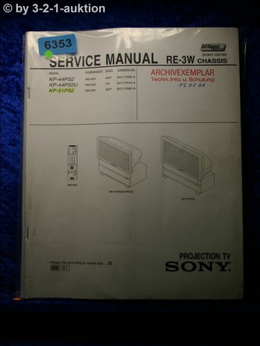 Sony service manual 44ps2 - kp,