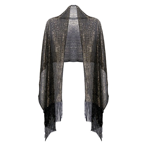 Metallic lurex wedding shawl - wedding,