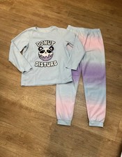 Primark Girls Panda Donut Theme Fleece Pyjamas 10-11 years