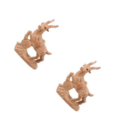 2pcs wood sheep sculpture - 2pcs,