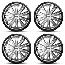 Wheel Trims 14" Silver Hub Caps Wheel Covers Giga Fits Renault Clio