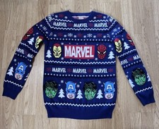 Boys Marvel Avengers Christmas Jumper Age 12-13 - George ASDA