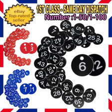 1-50/100 Engraved Number Discs