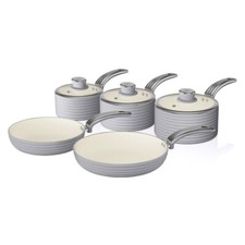 Swan Retro 5 Piece Pan Set in