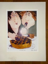 ERIKA OLLER Art Print Picture It's Just Fruit Large Mounted Humour Diet Funny