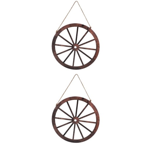 Rustic brown wooden wagon - rustic,