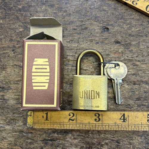Union brass padlock - 2, keys