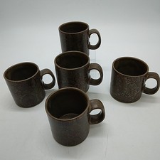 5 x Surrey Ceramic Brown