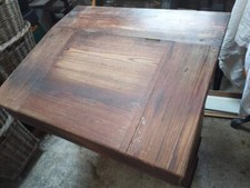 Fullsize handmade wooden teacher's desk early 20thC northern Scotland