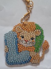 Sparkly Animal Initial Keyrings/Bag Charms