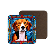 Cute Beagle Dog Puppy Stained