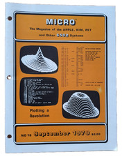 Vintage MICRO 6502 Journal Magazine Issue 16 Sep 1979 Apple PET Atari KIM SYM